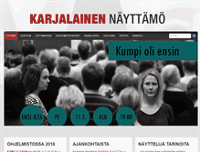 Tablet Screenshot of karjalainennayttamo.fi